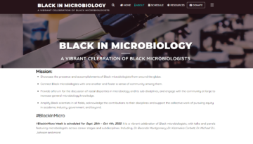 Black In Microbiology website screenshit